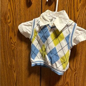 OshKosh B'gosh Blue and Yellow Button Down Shirt